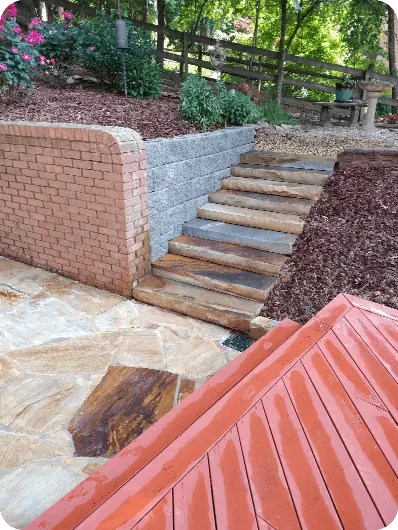 Retaining Wall Installation by Moreno Landscaping