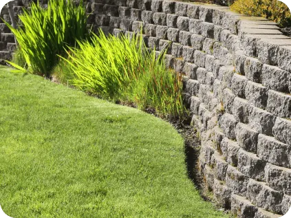 Retaining Wall Installation by Moreno Landscaping